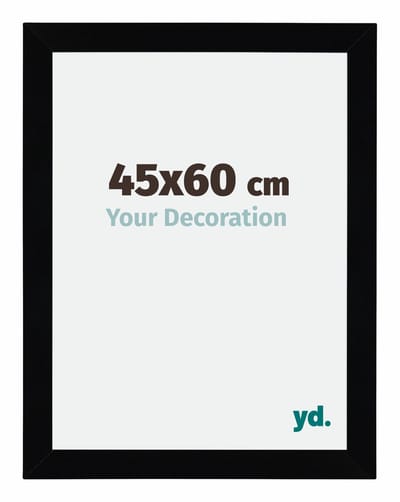 Your Decoration - Puzzellijst 45x60 cm - Zwart Hoogglans - Puzzellijst 500-1000 stukjes - MDF Fotolijst - Mura