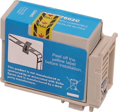 ABC huismerk inkt cartridge geschikt voor Epson T7602 cyan voor Surecolor SC-P600