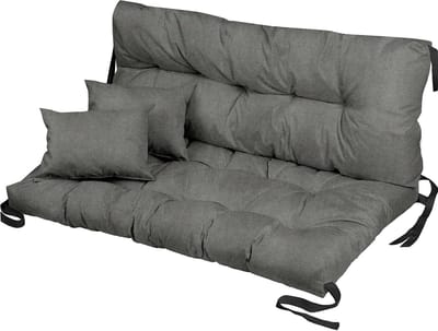 FEROCITY - Tuinschommelkussen - Waterafstotend - Zitcomfort - Onderhoudsvriendelijk - Duurzaam - 120 x 80 x 50 x 10 cm - Polyester-Mischung - Vlas