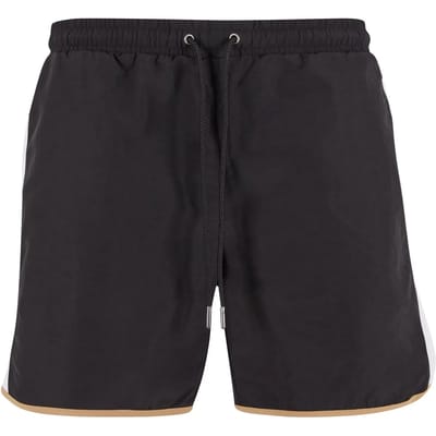 Urban Classics - Retro Look Zwemshorts - S - Zwart
