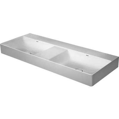 Duravit DuraSquare double washbasin without tap hole 120 x 47 cm 2353120070