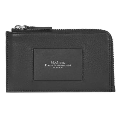 Maître Ellern Kredietkaart etui RFID-bescherming Leer 13 cm - 4 Sleuven - black