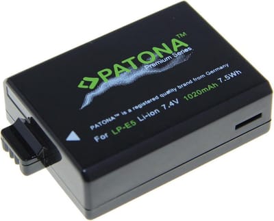 Canon LP-E5 accu Patona Premium 1020mAh