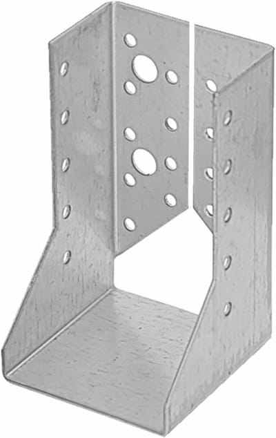Schoenhouder Houten Balken - Verbindingsplaat Ankerschoen - Paviljoen Luifel Palen - Verzinkt Staal Binnenvleugels - 12 x 8 cm - Staal