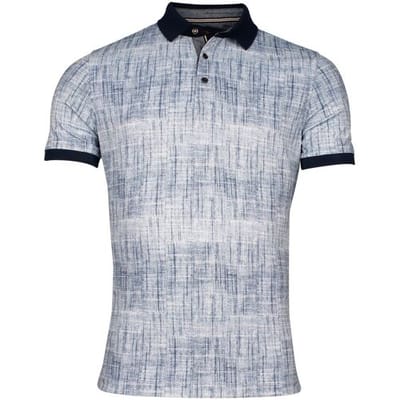 Baileys Polo Allover Dotted Linen Look Dark Blue / male