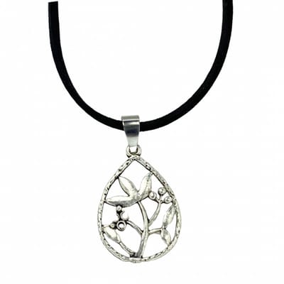 Ketting Zilverkleur takje 45 cm - Charme Bijoux
