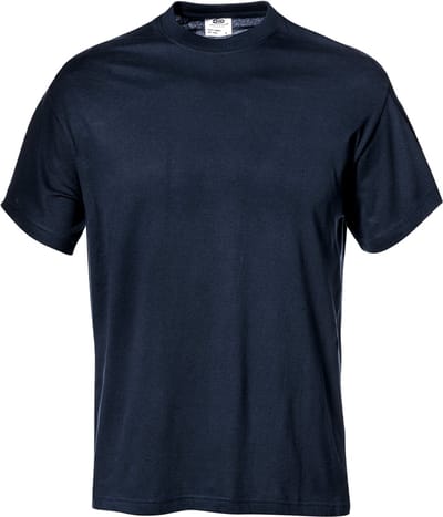 SIR SAFETY SAMBA Korte mouw Werk T-shirt HEREN Donkerblauw 12 Stuks - 100% Katoen - 120 g/m² - Ronde Hals