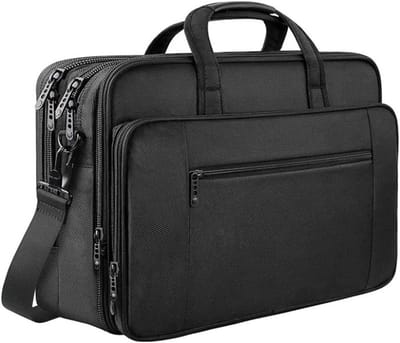Uitbreidbare laptoptas voor 17 inch laptops - Waterdichte schoudertas met meerdere vakken