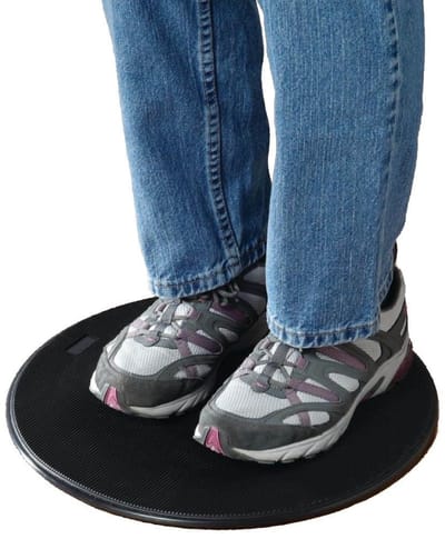 Overdrachtschijf - Draaischijf mobiliteit - Ondersteuning bij verplaatsing - 360 graden rotatie - 30 cm diameter - Zwart