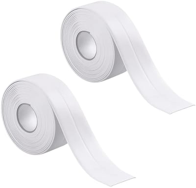 Zelfklevende PVC Afplaktape 22mm x 3.2m - Waterdichte Sealing Tape voor Raam, Douche en Keuken, Wit