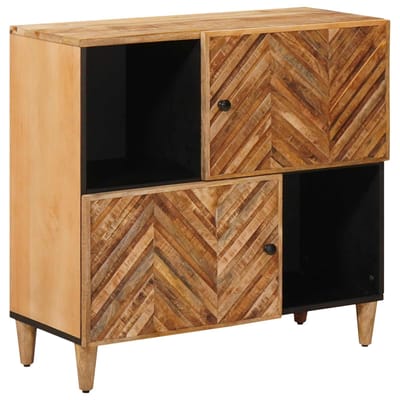 vidaXL - Opbergkasten - Bruin - 80 - x - 33,5 - x - 75 - cm - Massief - Mango - Hout