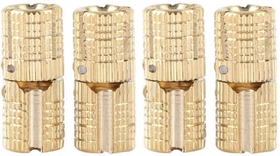 Dailygoods- Scharnier 180° openingshoek - Messing Scharnieren - Koper - Duurzaam - Maximaal laadvermogen 10 kg - 4 stuks - Vatscharnier