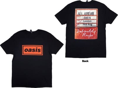 Oasis - Definitely Maybe AAA Pass Heren T-shirt - S - Zwart