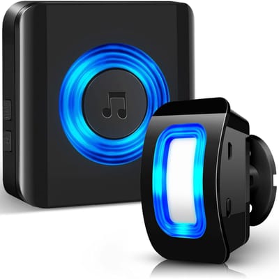 NBAP® Opritverklikker - Entreemelder - Doorgangsmelder - Beveiliging - Zwart met Blauw Licht