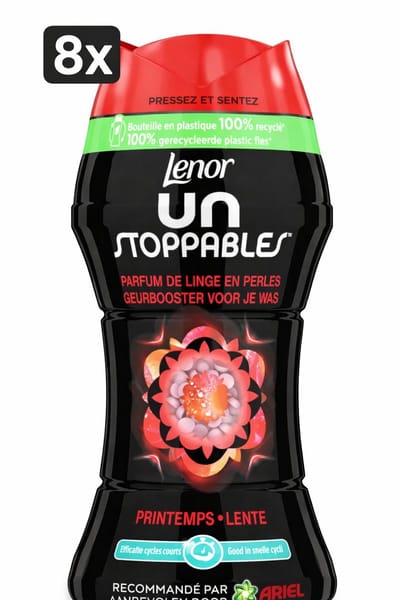 (8x) Lenor Unstoppables In-Wash Geurbooster Lente 11 Wasbeurten 154 gr