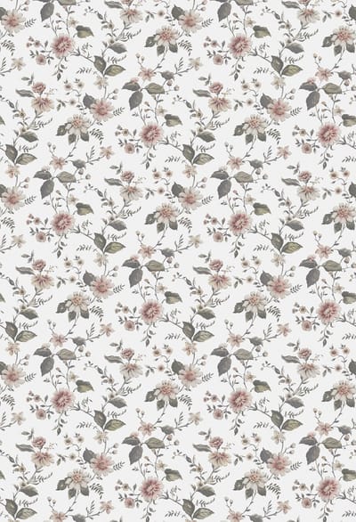 Boråstapeter Vliesbehang 3592 - Cottage garden - Botanisch Wit - 180cm x 2.65m