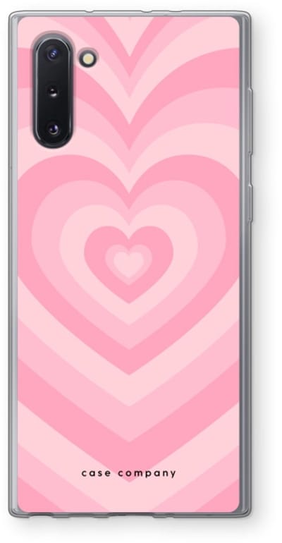 Case Company® - Hoesje geschikt voor Samsung Galaxy Note 10 hoesje - Hart Roos - Soft Cover Telefoonhoesje - Bescherming aan alle Kanten en Schermrand