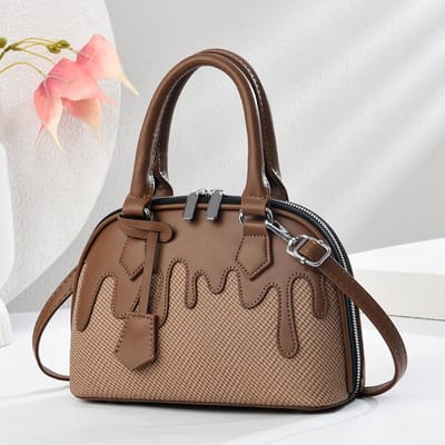 Nieuwste Crème Patchwork Handtas Canvas Textuur Schoudertas Top Look Niveau Mode Dames Tas Alle Crossbody Tas Duurzaam Materiaal .