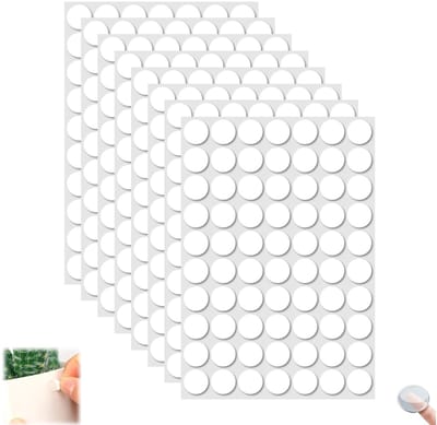 8 stuks - Dubbelzijdige zelfklevende stippen - Ronde, transparante stickers - Verwijderbare stickers die geen resten achterlaten - Waterdichte stickers van 20 mm - Geschikt voor ballonnen, knutselwerk, doe-het-zelfprojecten en kantoorartikelen