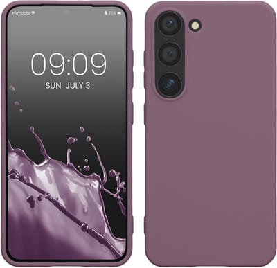 kwmobile telefoonhoesje geschikt voor Samsung Galaxy S23 - Hoesje voor smartphone - Back cover in Bleke iris