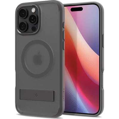 Spigen Ultra Hybrid S (MagFit) mobiele telefoon behuizingen 16 cm (6.3") Hoes Grijs, Transparant