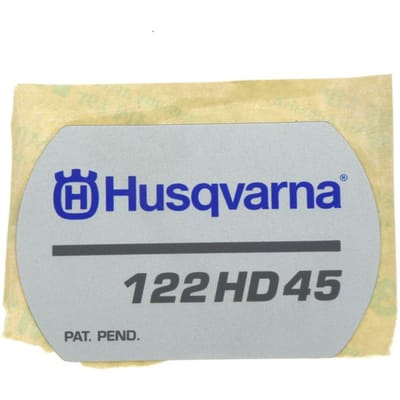 Husqvarna 122hd45 starterkap sticker