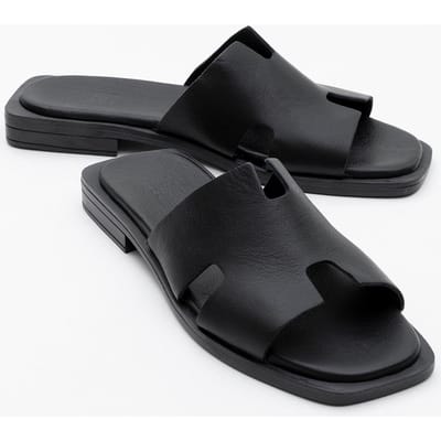 Jez Leer Slide Sandaal (Women)