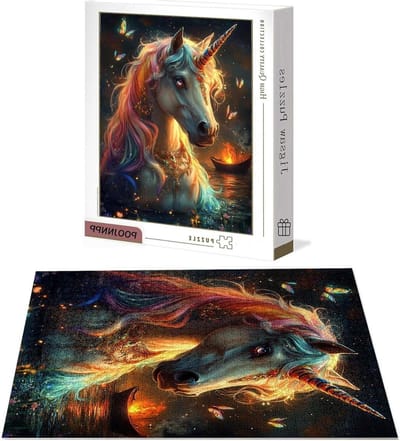 Puzzel 1000 stukjes - Paardenpuzzel Legpuzzel - Ontspanning Thuis - Genummerde Achterkant - 75x50 cm - Multicolor