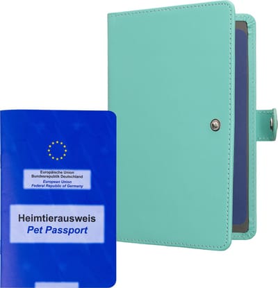 kwmobile hoes EU dierenpaspoort voor je huisdier - Cover Europees vaccinatiepaspoort huisdier - Met 2 extra opbergvakken