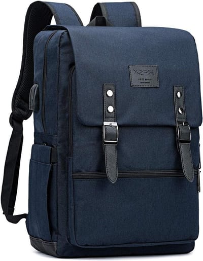 Laptop Rugzak - Reis Computer Tas - Zakelijk Reizen School - Anti Diefstal USB Poort - Past 156 Inch - Blauw