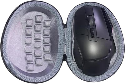 Draagbare Beschermtas voor Gaming Muis met Carabiner Clip, Geschikt voor Draadloze Muizen zoals G502 X Plus en Basilisk V3 Pro, Ideaal voor Gamers en Reisgebruik
