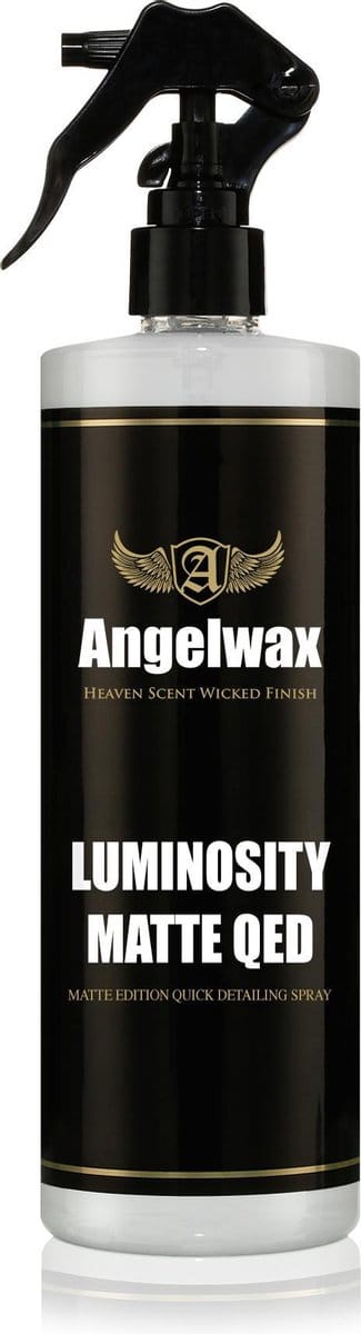Angelwax Luminosity QED Matte Detailspray 500ml - Detailspray voor het onderhoud van matte lakken en gewrapte auto's. - pH neutraal en compleet veilig!