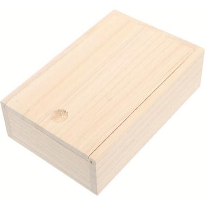 1 stuks Natuurlijke Houten Opbergdoos met Ladeklep – Rechthoekige Sieraden Organizer, DIY Knutsel Cadeaubox, Perfect voor Handgemaakte Accessoires Wooden Gift Box