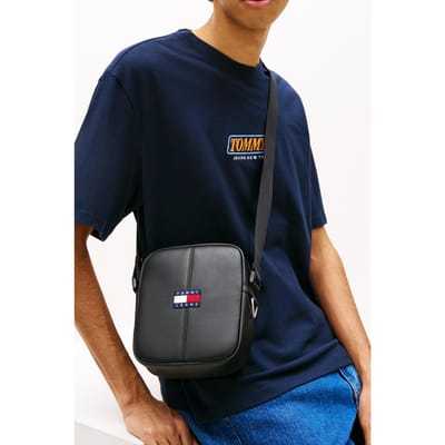 Tommy Hilfiger Essential Daily Pu Reporter Black Größe: OS | Umhängetaschen Outlet | Herren | Schwarz