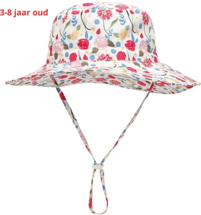 Nivard Zonnehoed - Reishoed - UV Beschermende Hoed - Bucket Hat - Festival - Pet - Hoedje Voor Kinderen - Hoofdbescherming - Octopus - 3-8 Jaar