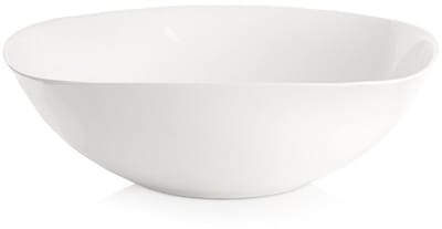 Orion LUNA Serie - Witte Glazen Kom - 25 cm - 2 L - Geschikt voor Magnetron en Vaatwasser