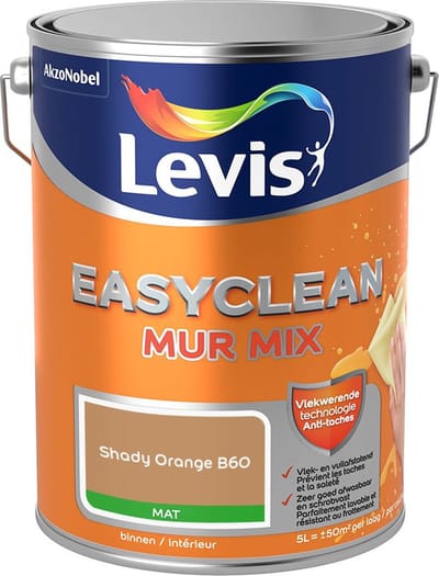 Levis - Easyclean Mur Mat Mix - Shady Orange B60 - Mengverf - 5 L