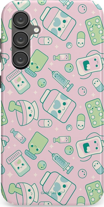 Casetastic Hoesje Geschikt voor Samsung S23 FE - Stijlvolle Beschermende Duo-layer Case - Geneeskrachtig Roze