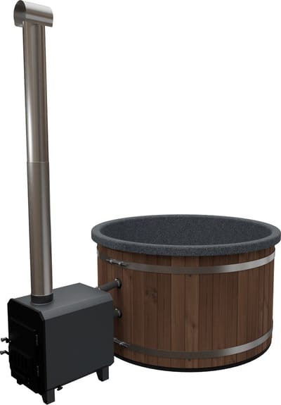 Welltub Hottub Premium - 45 kW - Kunststof rand