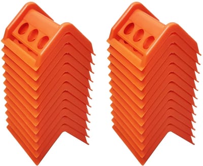 Dailygoods- Hoekbeschermers Slagbestendig - Hoekbeschermers Tafel - Hoekbescherming Vracht - Polyethyleen - Zichtbaarheid Oranje - Verpakkingstape Beveiliging - Ladingbeschermers