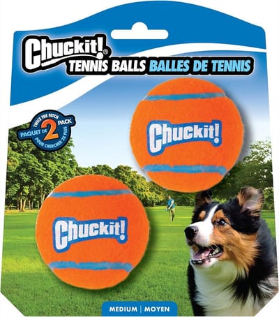 Duurzame Tennisballen Middelgrote Hond Speelgoed - Set van 6