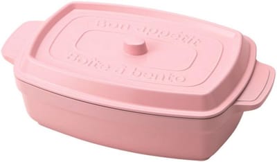 Lunchtrommel Rechthoekig 600ml - Baby Roze Bento Box voor Lunch en Meenemen