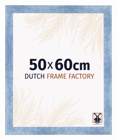 Fotolijst 50x60 cm - MDF - Helder Blauw Geveegd - Praag
