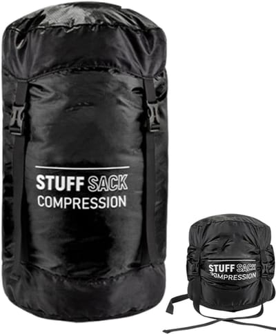 Compressiezak Slaapzak - Pakzak Outdoor - Ruimte Besparen - Waterafstotend Materiaal - Maat XL - Zwart