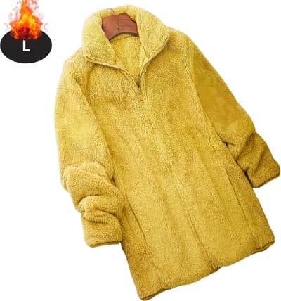 Livano Winterjas - Parka - Dames - Winter - Jas - Volwassen - Stijlvol - Geel - L