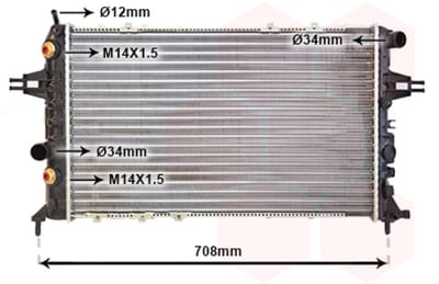 Van Wezel - RADIATOR VOOR OPEL ASTRA G 1998-2004 09119483
