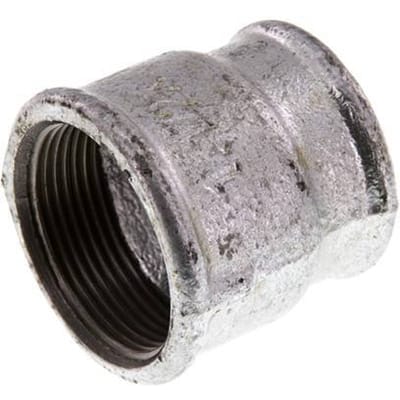 Rp 1 1/2'' x Rp 1 1/4'' Verzinkt Gietijzeren Ronde Sok 25 Bar