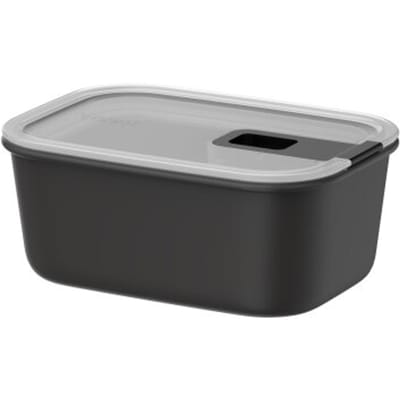 Mepal Vershouddoos EasyClip - 700 ml - Vershoudbakjes met schuifsluiting - Geschikt voor magnetron. stoomoven. koelkast en vriezer - Nordic black