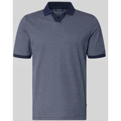 regular fit poloshirt van katoen met V-hals