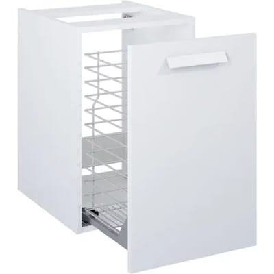 Elita Wastafelonderkast Ness 40cm - Hoogglans Wit Glanzend - Met 2 Lades